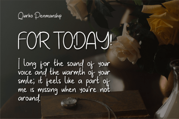 Quirko Penmanship Font PNG with transparent background - Preview 2