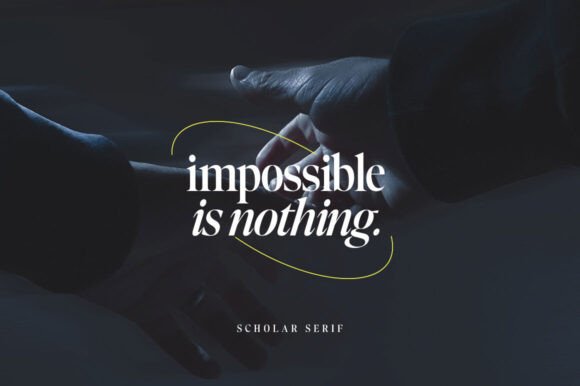 Scholar Typeface Font PNG with transparent background - Preview 2