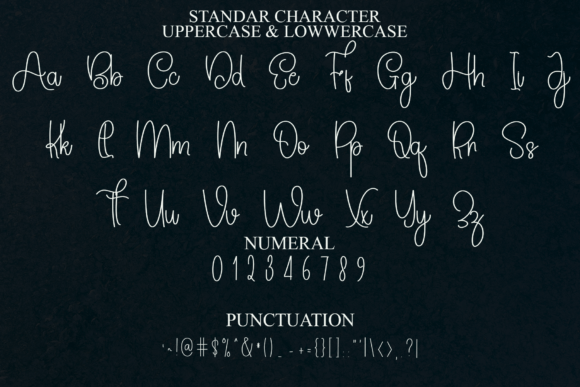 Signature Design Font font preview - 2