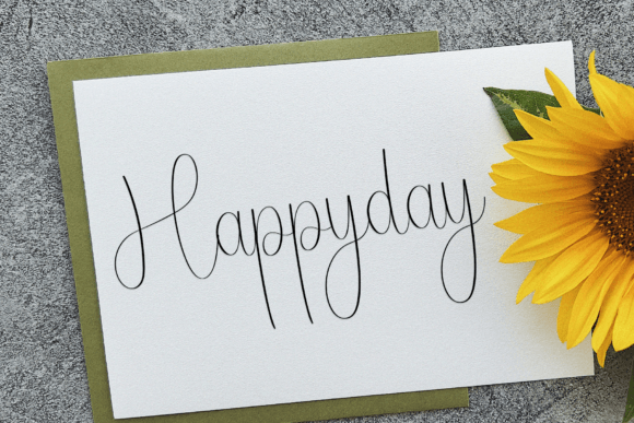 Signature Design Font font preview - 4