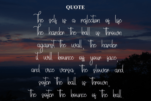 Signature Design Font font preview - 5