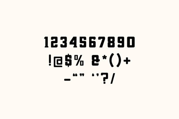 Slab Soldier Font PNG with transparent background - Preview 6