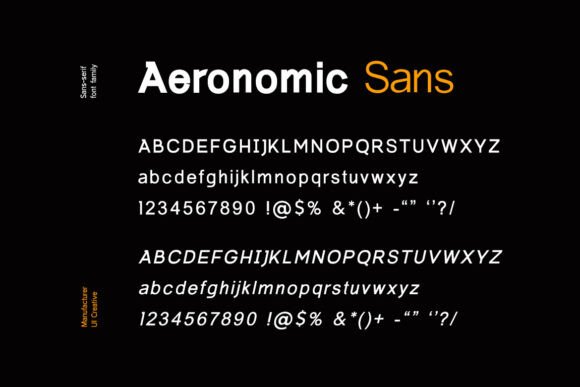Aeronomic Font - Preview 4