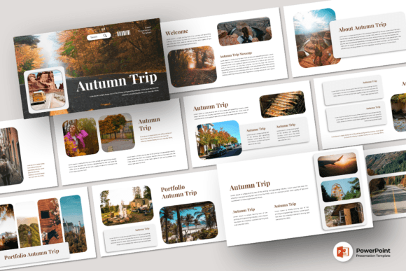 Autumn Trip - PowerPoint Template