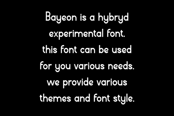 Bayeon Font - Preview 3