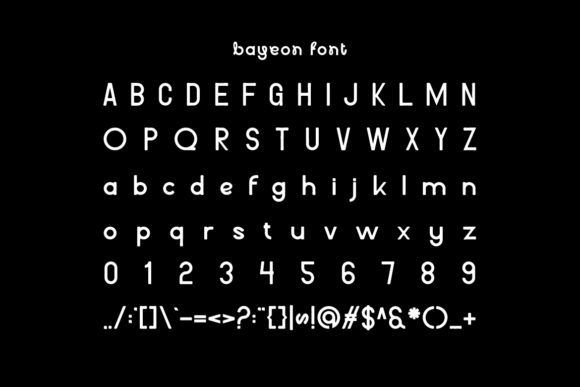 Bayeon Font - Preview 4