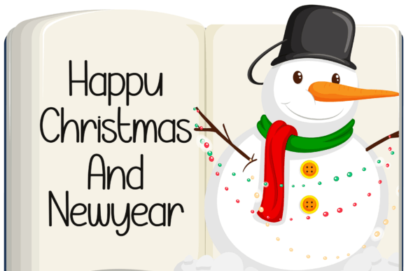 Book Snowman Font PNG with transparent background - Preview 2
