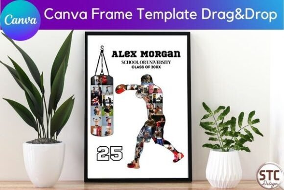 Boxing Photo Collage Canva Template