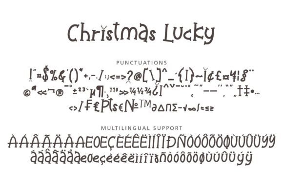 Christmas Lucky Font PNG with transparent background - Preview 5