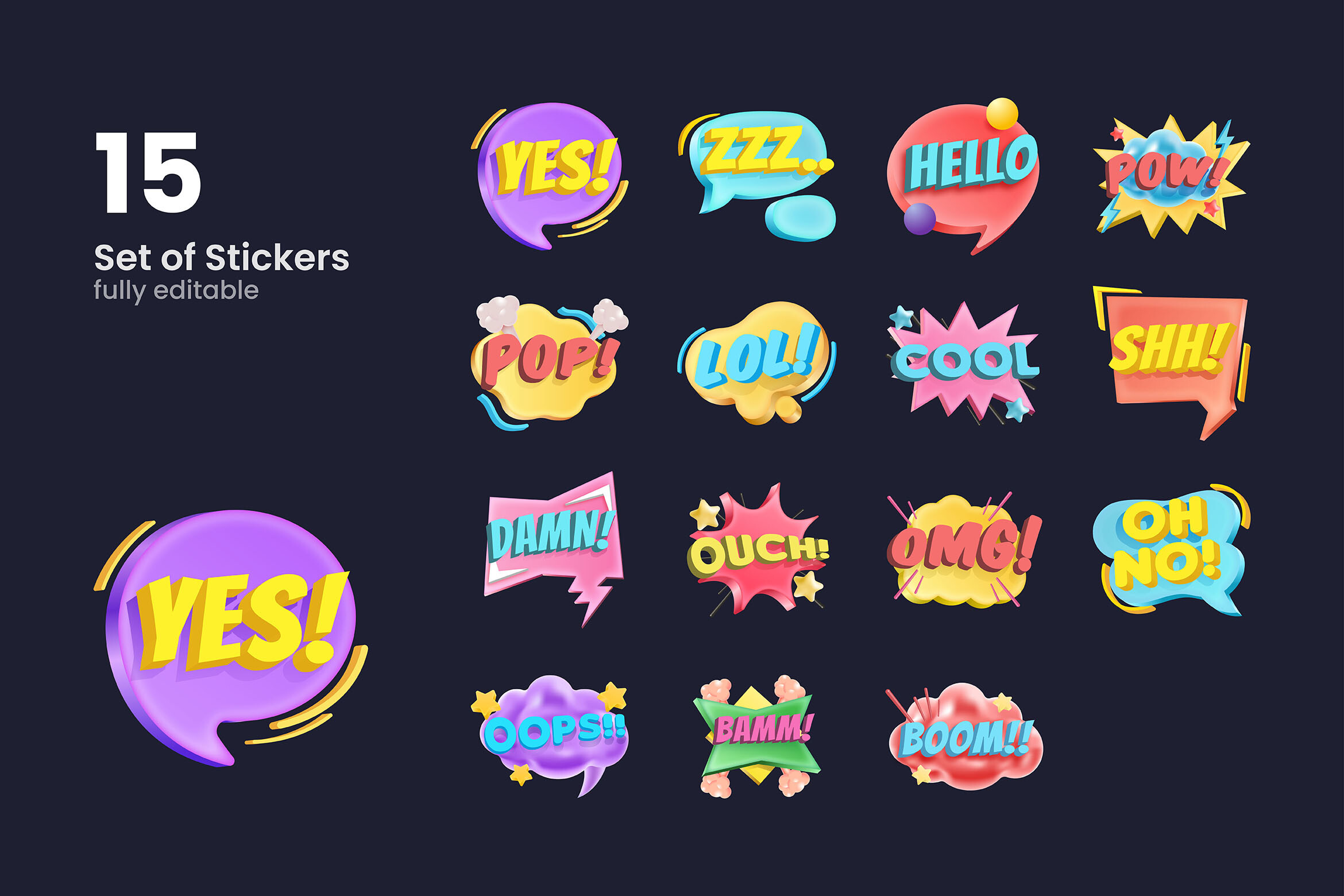 Sticker Reaction Cute Reaction Stickers Graphic by uicreativenet · Creative Fabrica