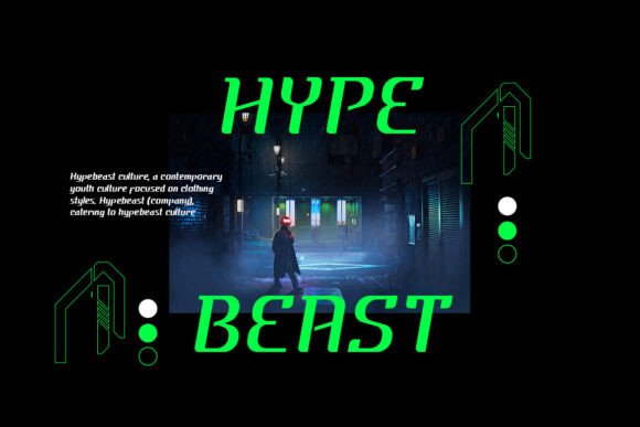 Cyber House Font PNG with transparent background - Preview 1