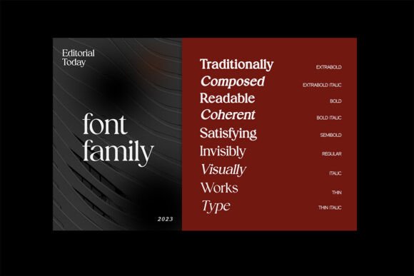 Editorial Font - Preview 6