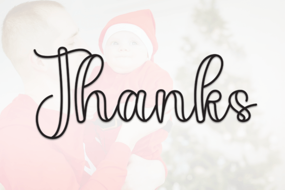 Father Christmas Font - Preview 6