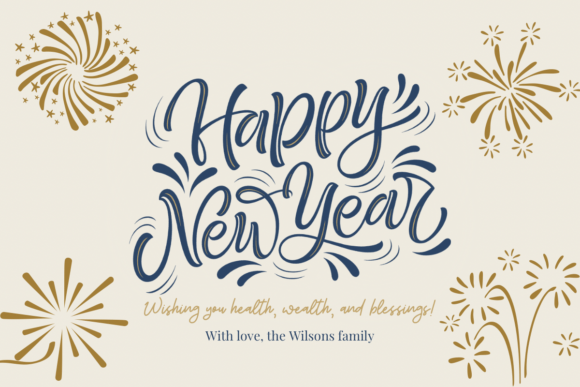 Festival Fireworks Font PNG with transparent background - Preview 6