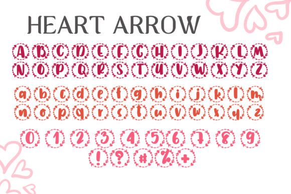 Heart Arrow Font - Preview 1