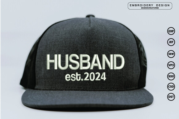 Husband 3D Embroidery Design