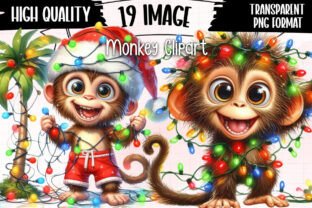 Monkey Clipart Christmas Monkey Tropical