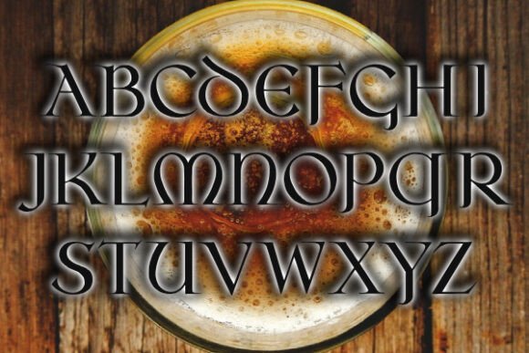 Oseberg Font PNG with transparent background - Preview 1