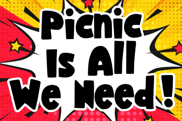 Power Comic Font PNG with transparent background - Preview 2