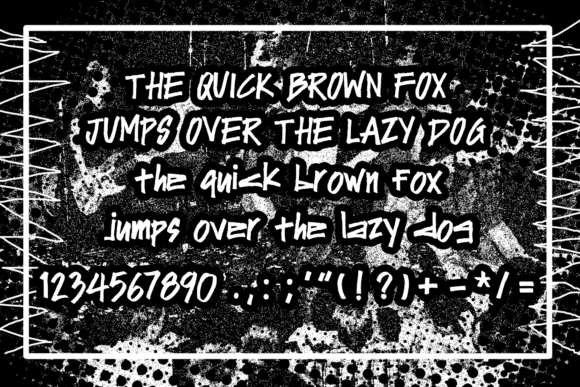 Rebel Gang Riot Font font preview - 3