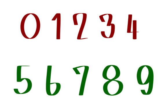Chrismas Mug Font PNG with transparent background - Preview 3
