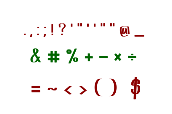 Chrismas Mug Font PNG with transparent background - Preview 4