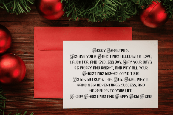 Chrismas Mug Font PNG with transparent background - Preview 6