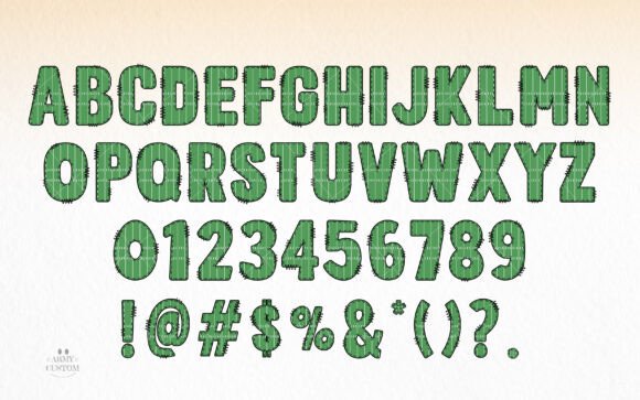 American Football Field Font - Preview 1