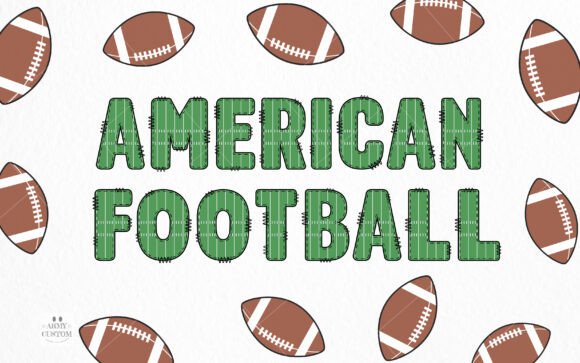 American Football Field Font - Preview 2