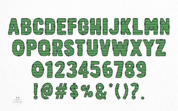 American Football Field Font - Preview 1