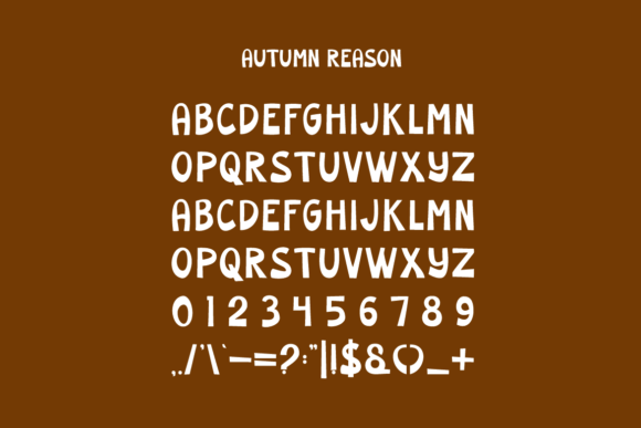 Autumn Reason Font - Preview 2