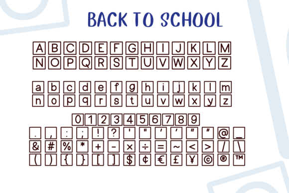 Back to School Font - Preview 4