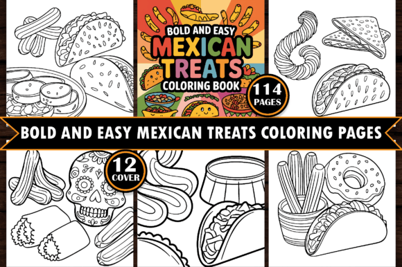 Bold & Easy Mexican Treats Coloring Page