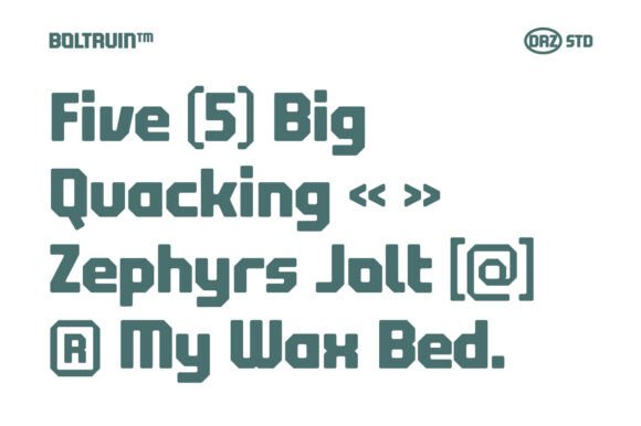 Boltruin Font - Preview 1