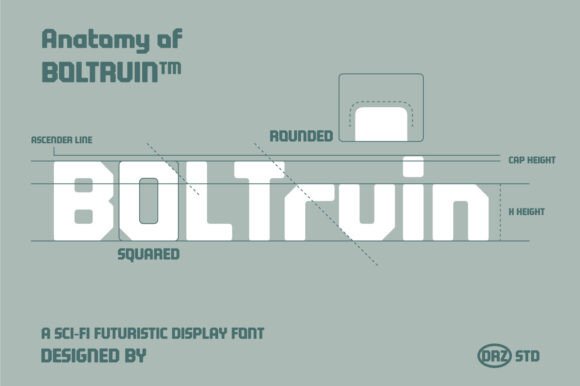 Boltruin Font - Preview 2