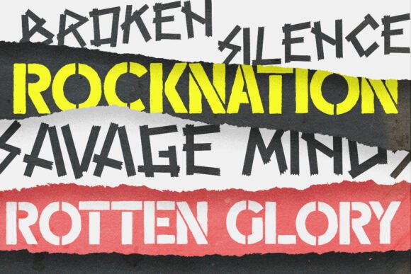 Broken Silence Font - Preview 3