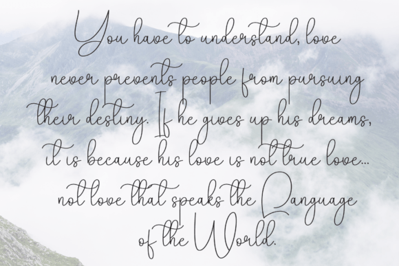 Calligraphy Font - Preview 5