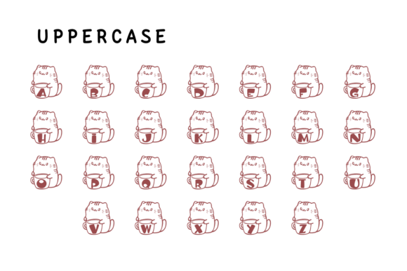 Cat and Cup Font - Preview 1