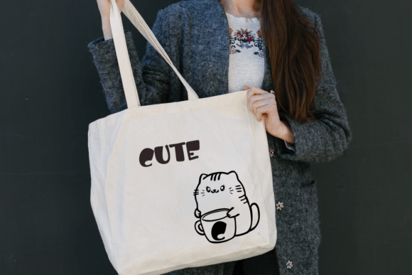 Cat and Cup Font - Preview 3