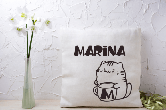 Cat and Cup Font - Preview 5