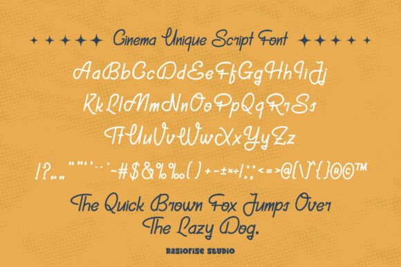 Cinema Unique Font - Preview 2