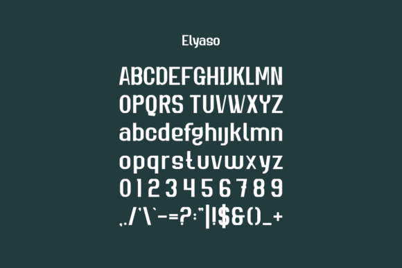Elyaso Font - Preview 2