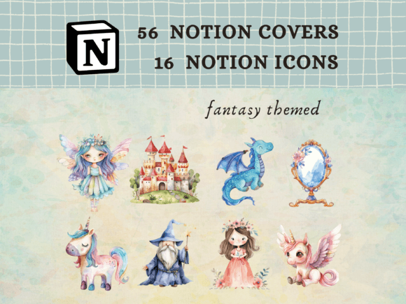 Fantasy Themed Notion Icons Graphics