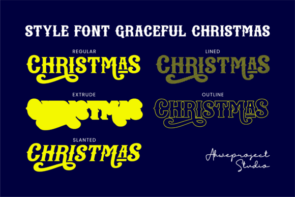 Graceful Christmas Font - Preview 6