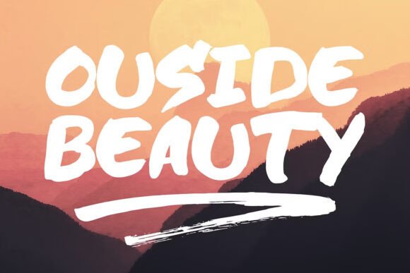 Hot Road Brush Font PNG with transparent background - Preview 3