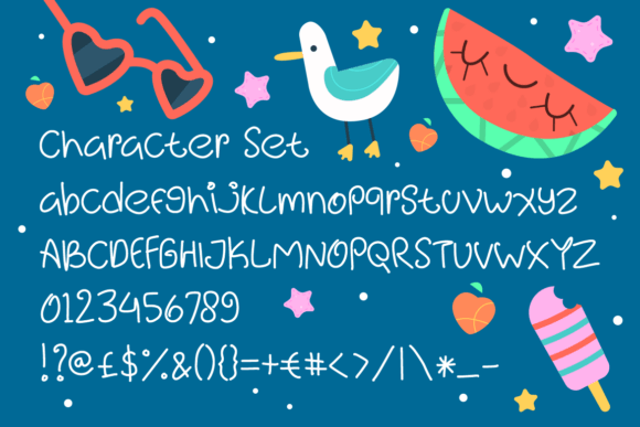 Iridescent Font PNG with transparent background - Preview 4