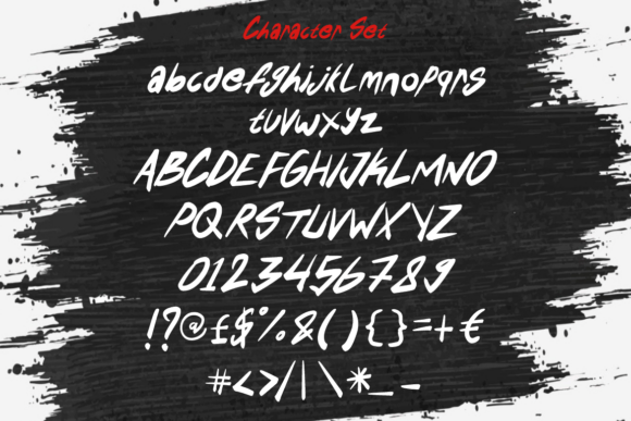 Italic Whizzy Font PNG with transparent background - Preview 4