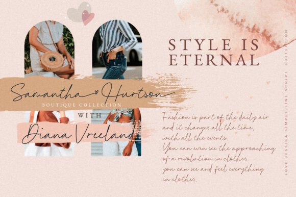 Love Jessica Font PNG with transparent background - Preview 4