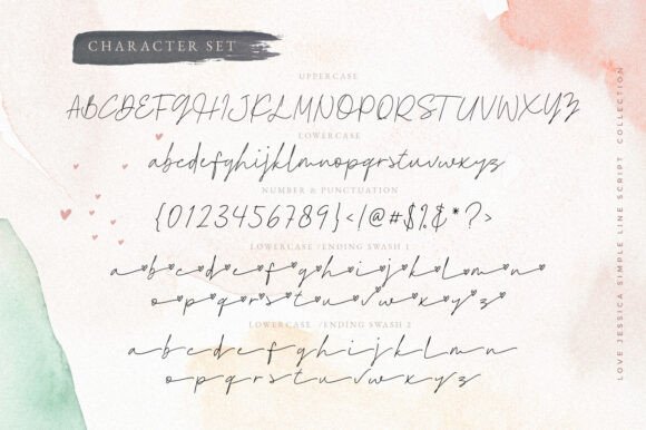 Love Jessica Font PNG with transparent background - Preview 6