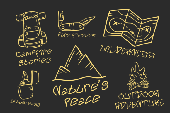 Meandor Font PNG with transparent background - Preview 3